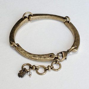 LUCKY BRAND Antiqued Gold Tone Bracelet